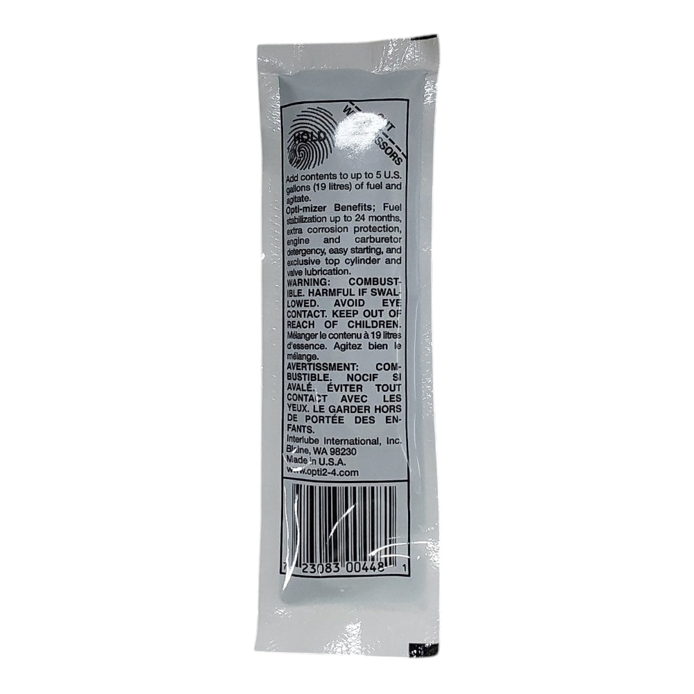 Opti-Mizer Max 60612 1.4 fl Oz Ethanol Fuel Treatment With Stabilizer