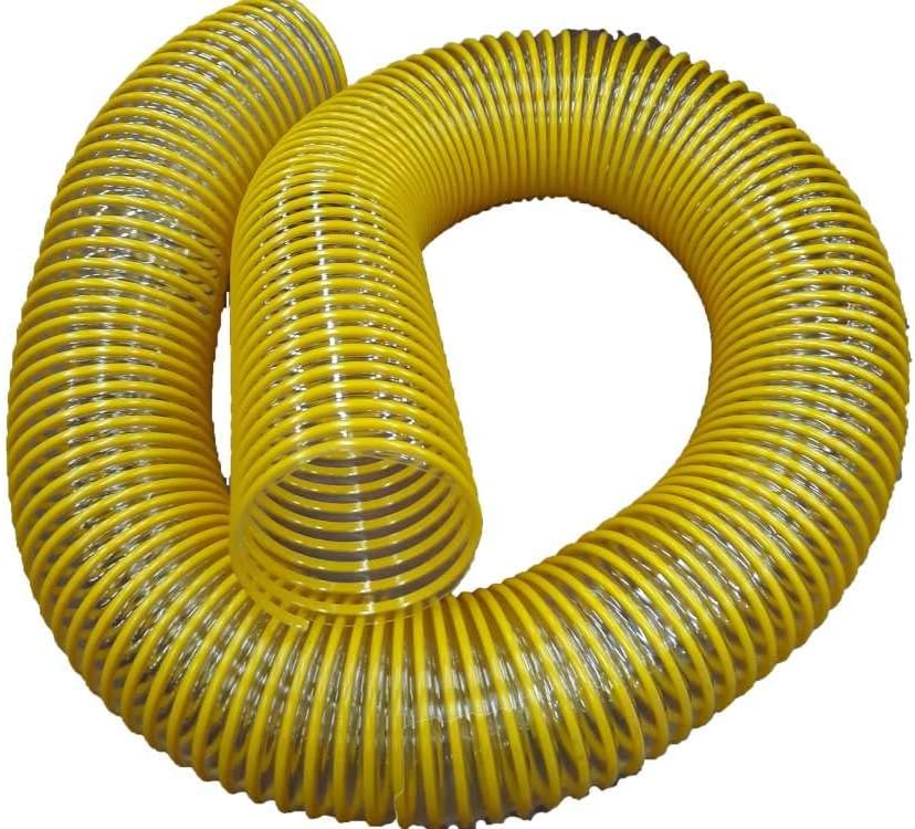 Proven Part Debris Leaf Loaders Hose For 810508 (7" X 12.5') .030" Wall Yellow Plastic Helic W/ Support Wire