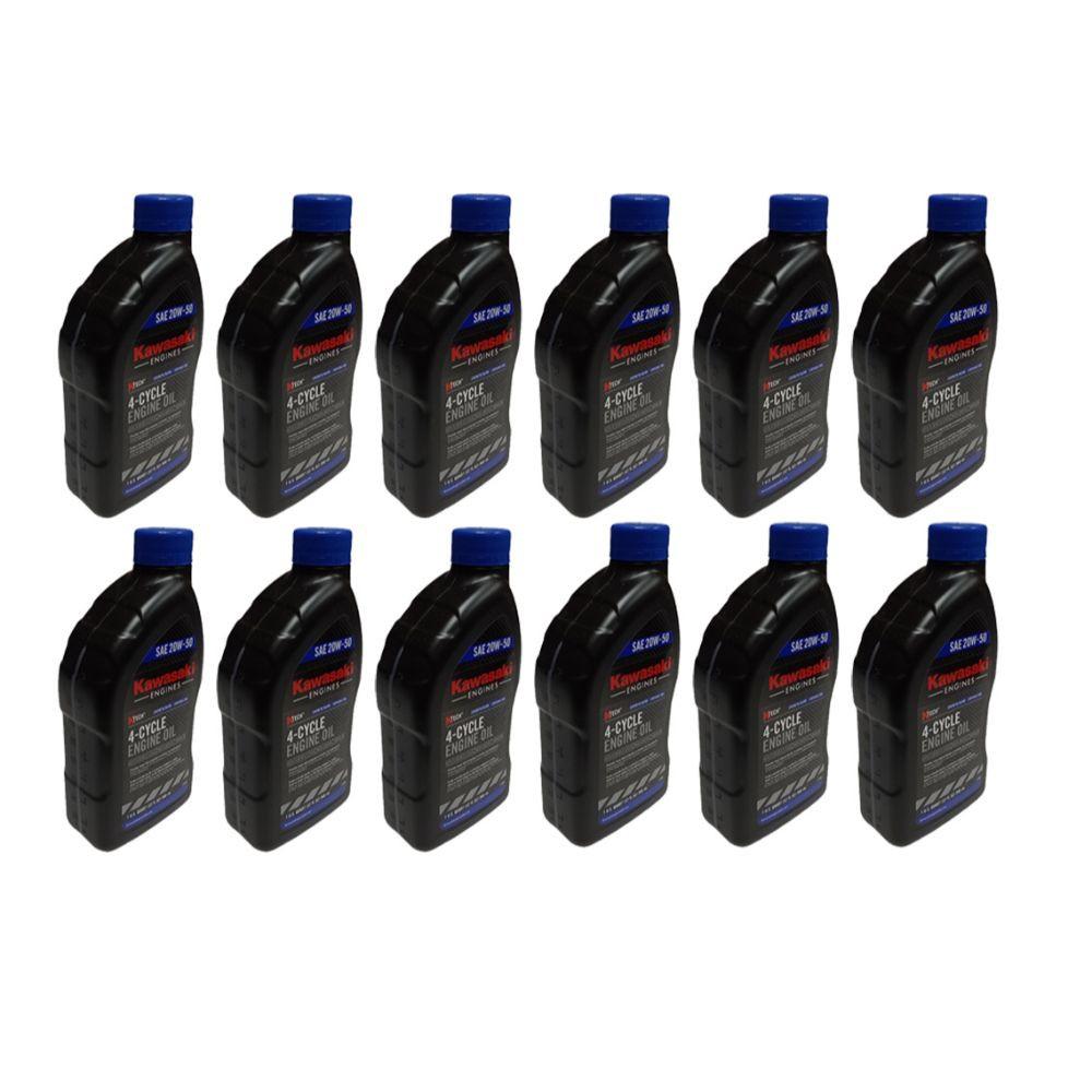 Proven Part 12-Pack Kawasaki Ktech 4-Cycle Engine Oil 20W-50 1 Qt