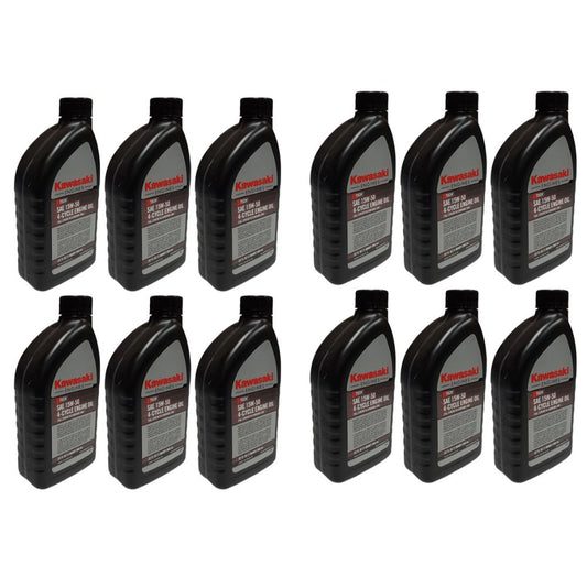 Proven Part 12-Pack Kawasaki Ktech 4-Cycle Engine Oil  15W-50 Full Synthetic 1 Qt Bottles- 99969-6501