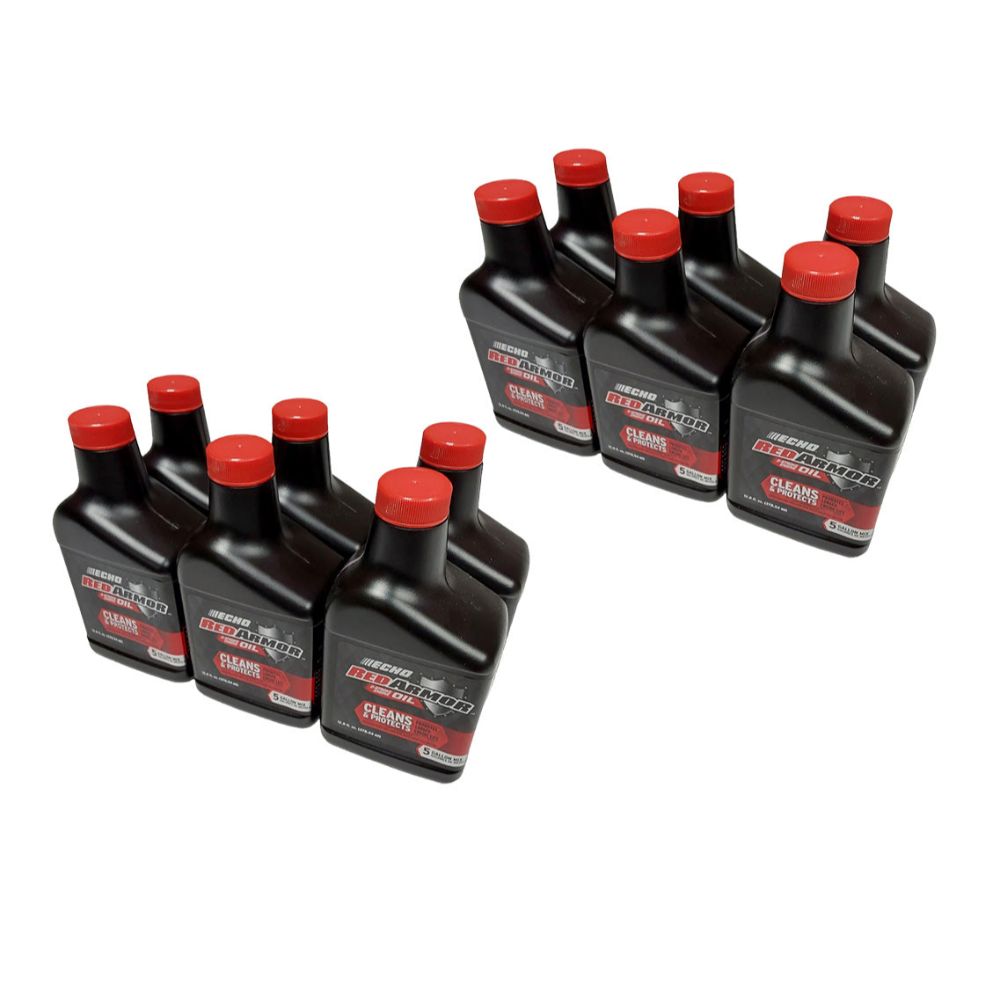 12-Pack Echo Red Armor 5 Gallon Mix 2-Cycle Oil 13Oz- 6550005