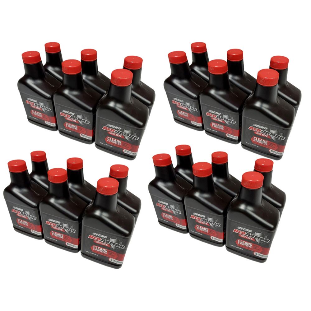 24-Pack Echo Red Armor 5 Gallon Mix 2-Cycle Oil 13Oz- 6550005