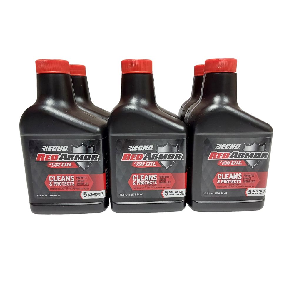 Proven Part 6-Pack Echo Red Armor 5 Gallon Mix 2-Cycle Oil 13Oz- 6550005