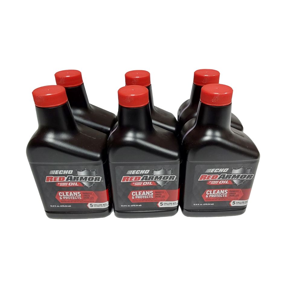 Proven Part 6-Pack Echo Red Armor 5 Gallon Mix 2-Cycle Oil 13Oz- 6550005