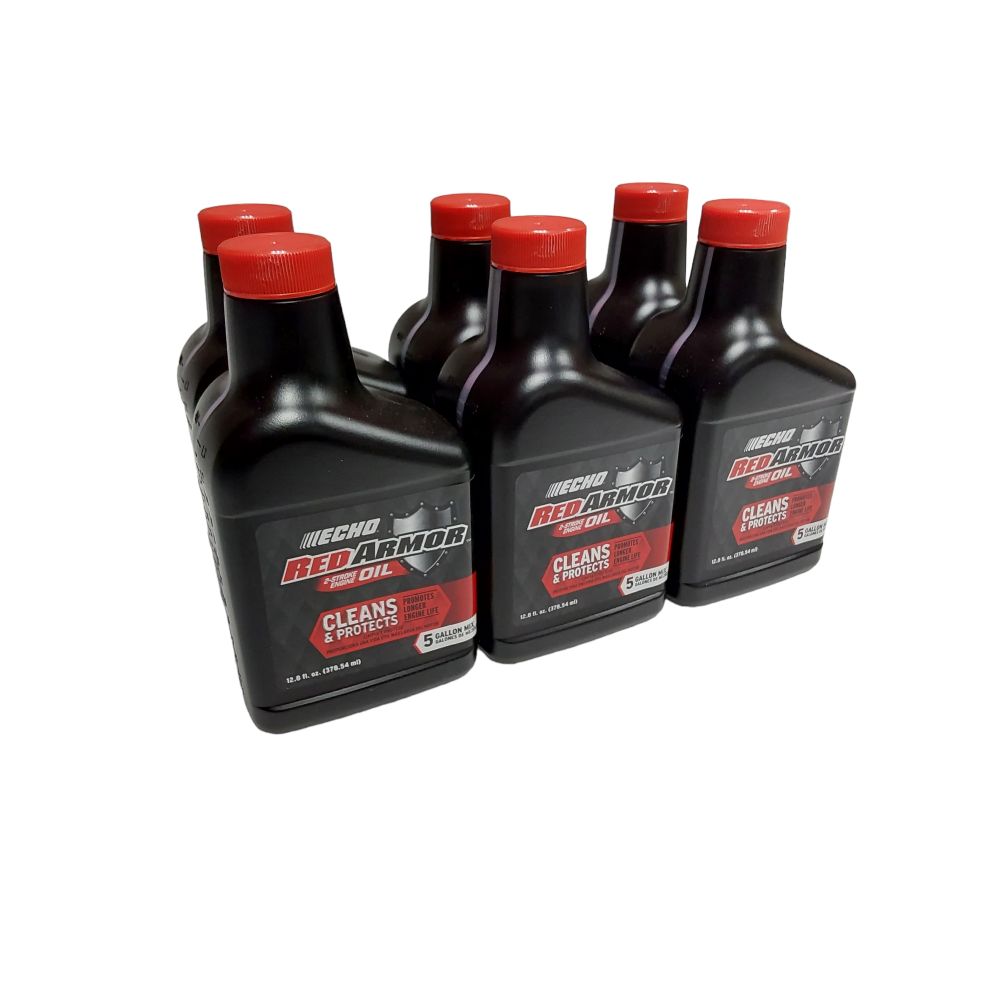 Proven Part 6-Pack Echo Red Armor 5 Gallon Mix 2-Cycle Oil 13Oz- 6550005