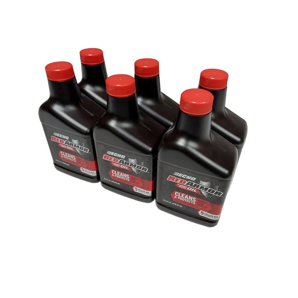 Proven Part 6-Pack Echo Red Armor 5 Gallon Mix 2-Cycle Oil 13Oz- 6550005