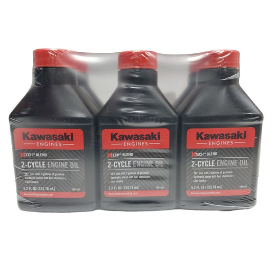 Proven Part 6-Pack Kawasaki Ktech 2-Cycle Oil Mix 5.2Oz 2 Gallon Mix- 99969-6083C