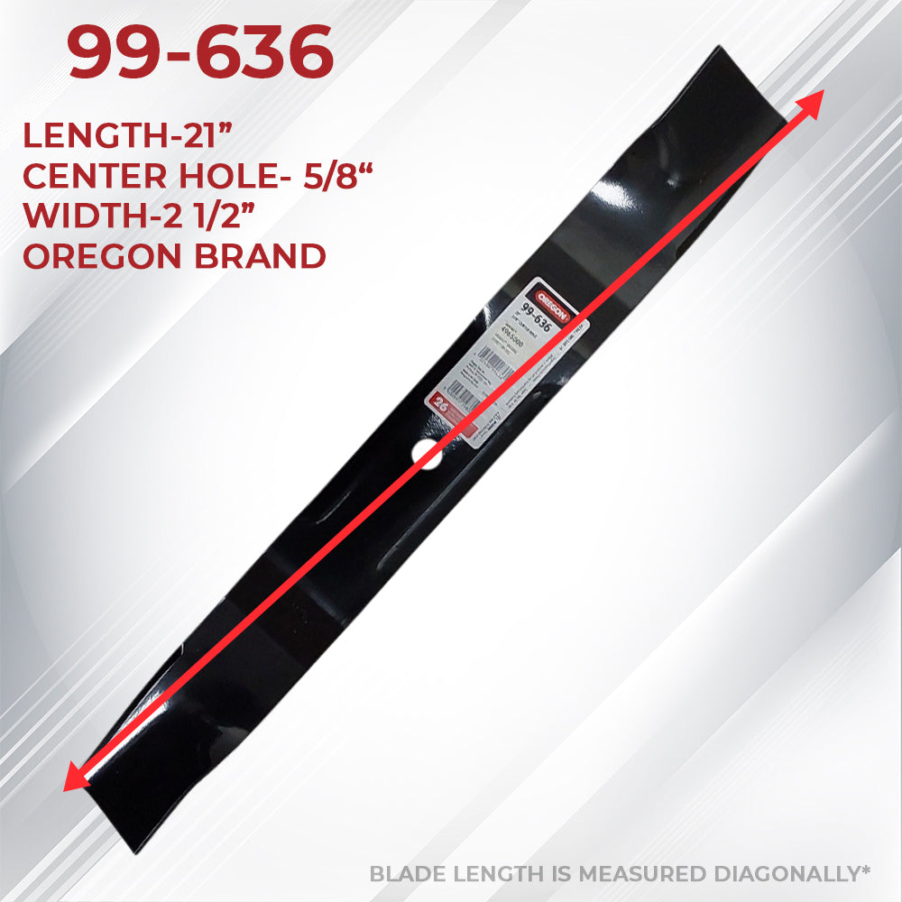 2 Pk Oregon Mower Blades 99-636 Fit Gravely 04965000 ZT X 42"-52" & ZT XL 42"-60" Decks