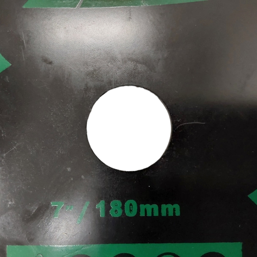 7" Razor Max Brush Cutter Blade 1" Arbor For Trimmers With 20mm Adapter and 3 Sharpening Files 3/16"