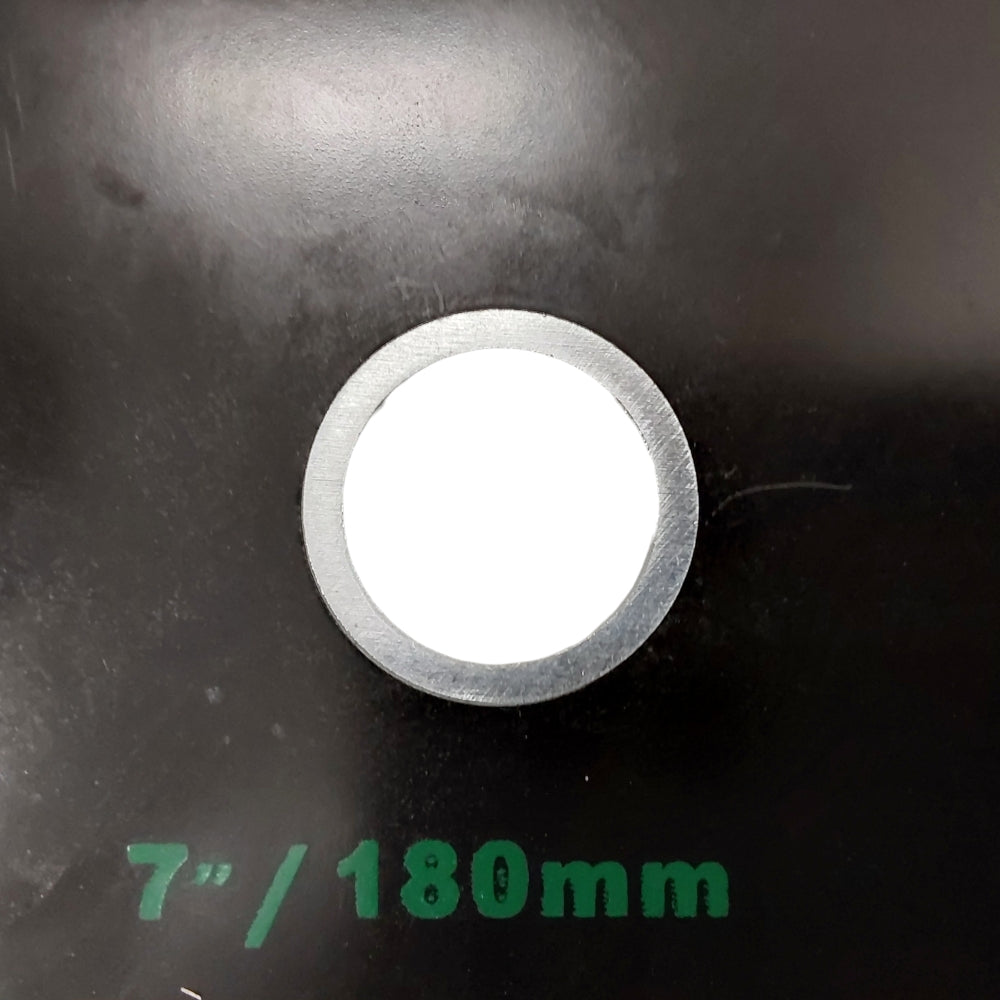 7" Razor Max Brush Cutter Blade 1" Arbor For Trimmers With 20mm Adapter and 3 Sharpening Files 3/16"