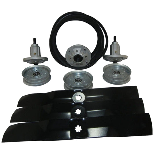 Proven Part Mower Deck  Kit Blades Belt Pulleys Spindles Gy20684 Gx21395 Gy21099 Gy20629 Gy20867
