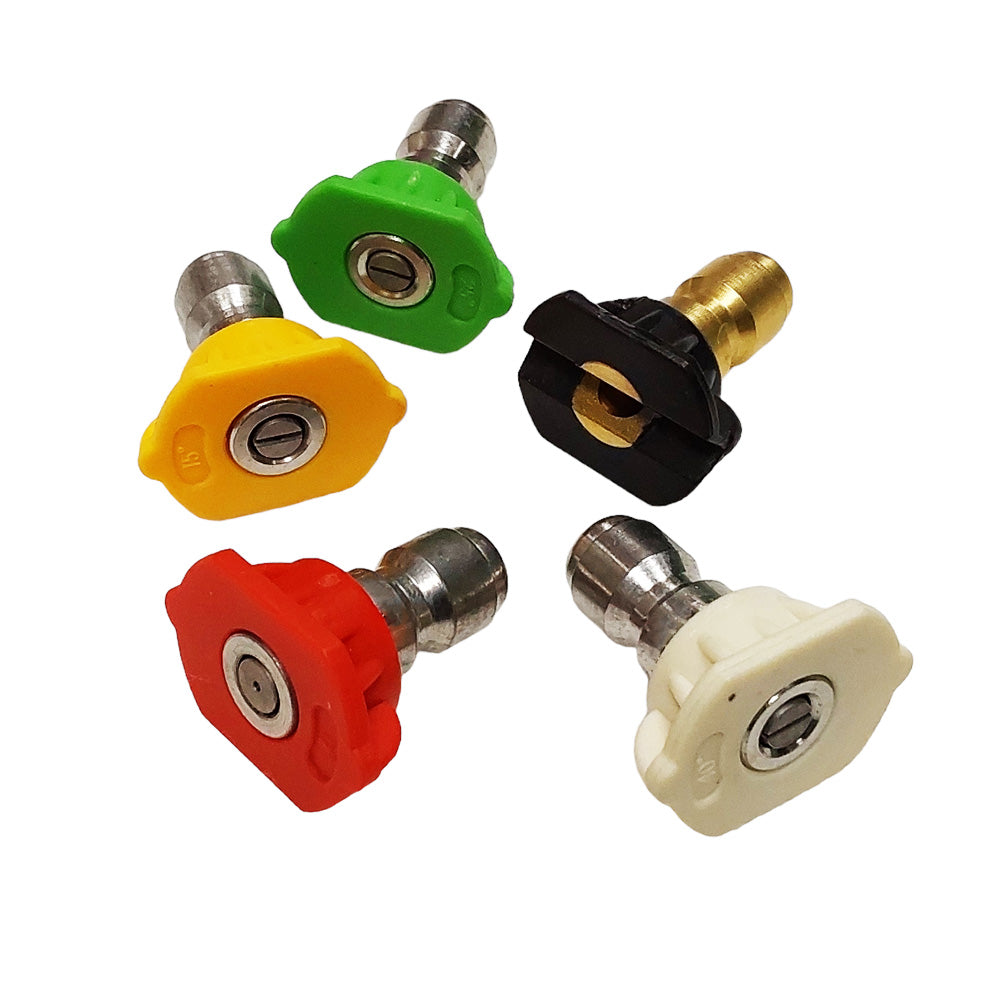 5 PCS PRESSURE WASHER SPRAY NOZZLE TIP 1/4" 5.5