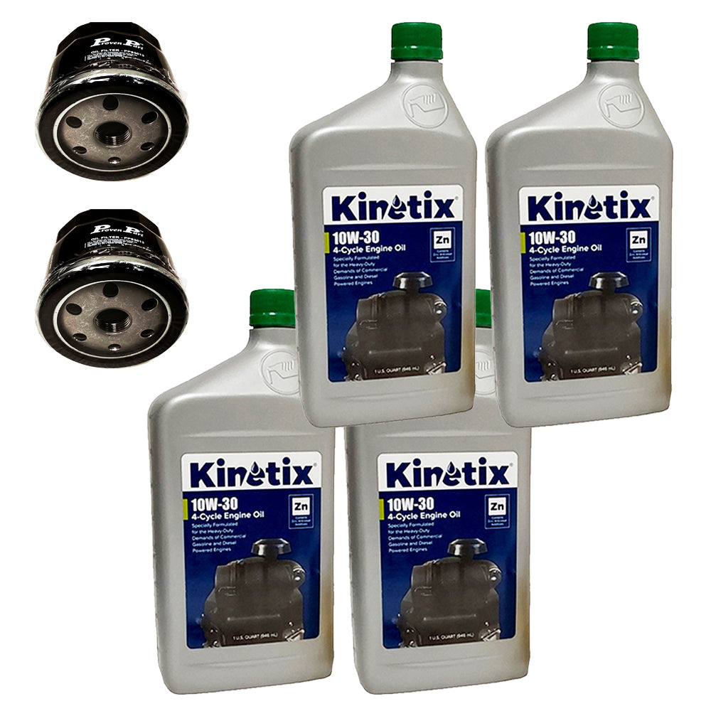 Proven Part Double Oil Change Kit 4 Quarts Oil Ty22029 (2) Filters Am1