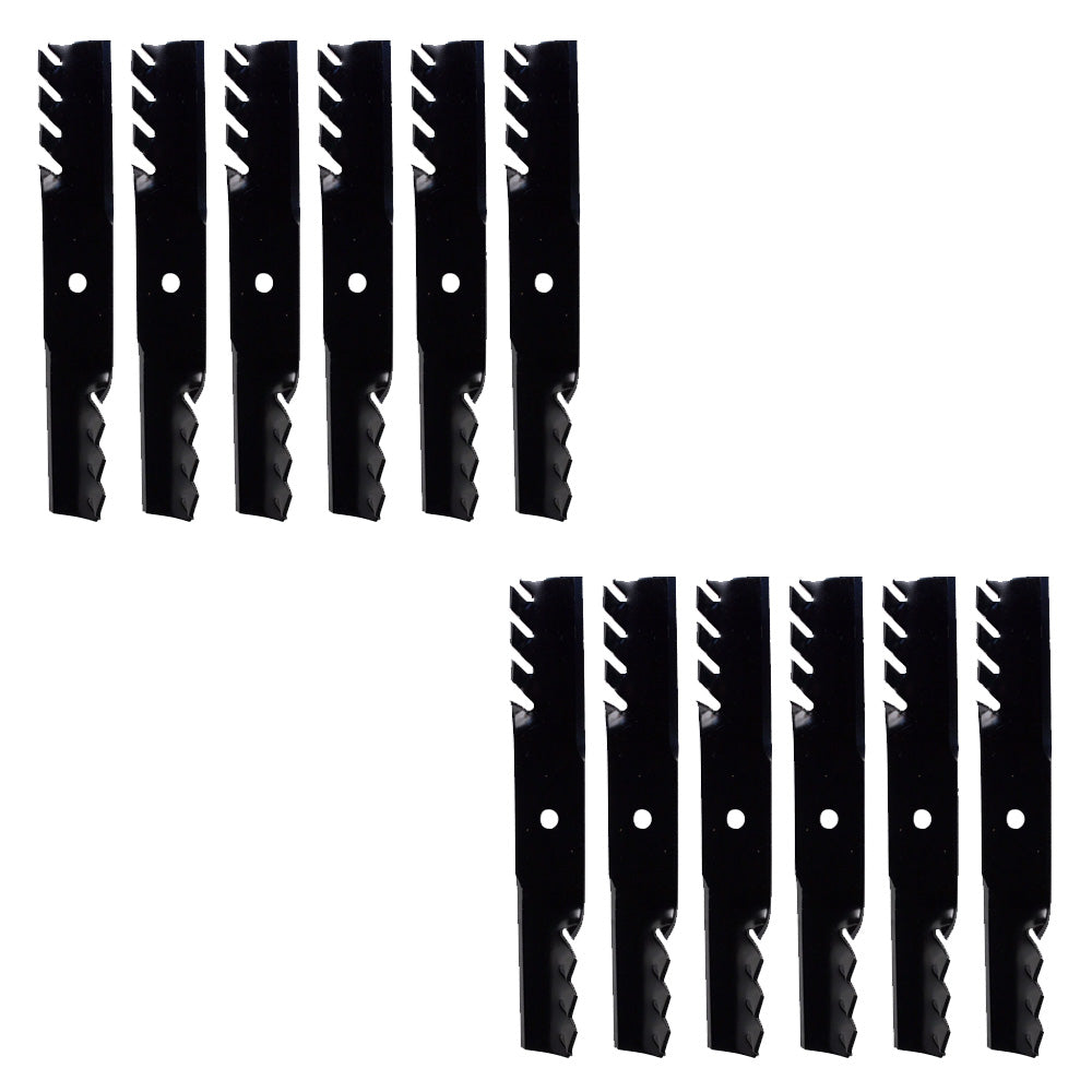 12-PACK TOOTHED MULCHING BLADE FITS EXMARK 116-5174-S