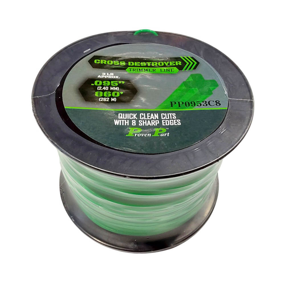 Proven Part Cross Destroyer 8 Sided Professional Trimmer Line .095 3Lb