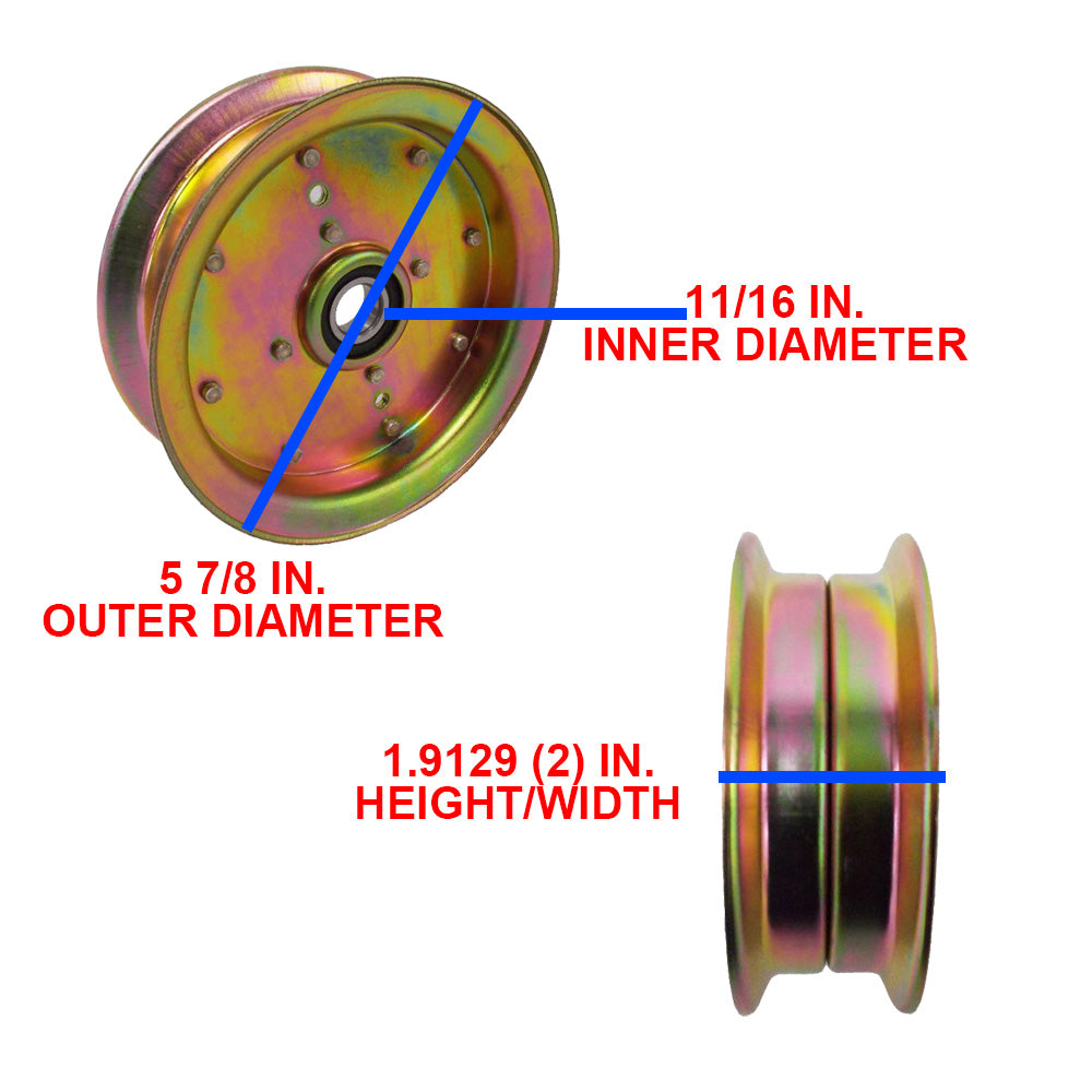 Proven Part Pulley Fits Husqvarna 539132728, 589766101, 539112196, 539131148, 589766102 Rotary 14100