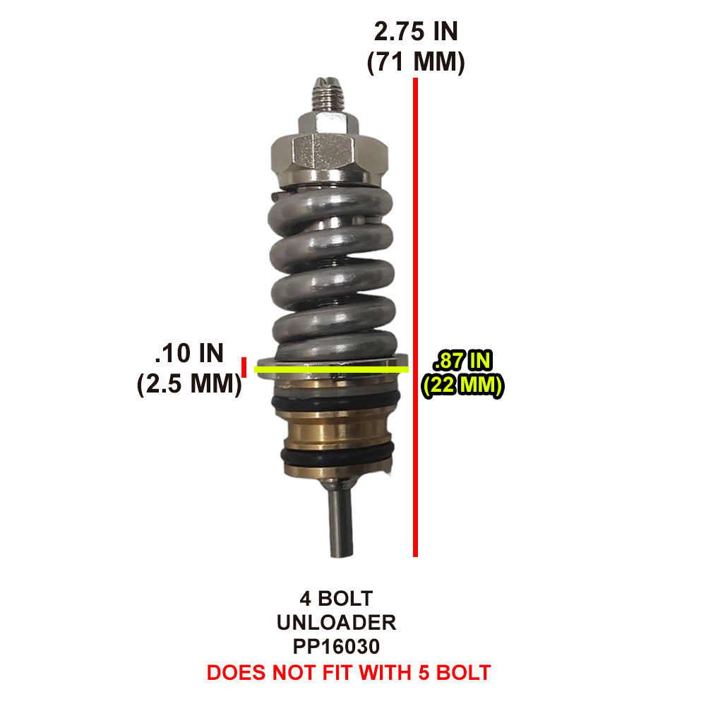 Proven Part Unloader Valve Pressure Washer Pump Compatible With Excell and Devilbiss 190628GS