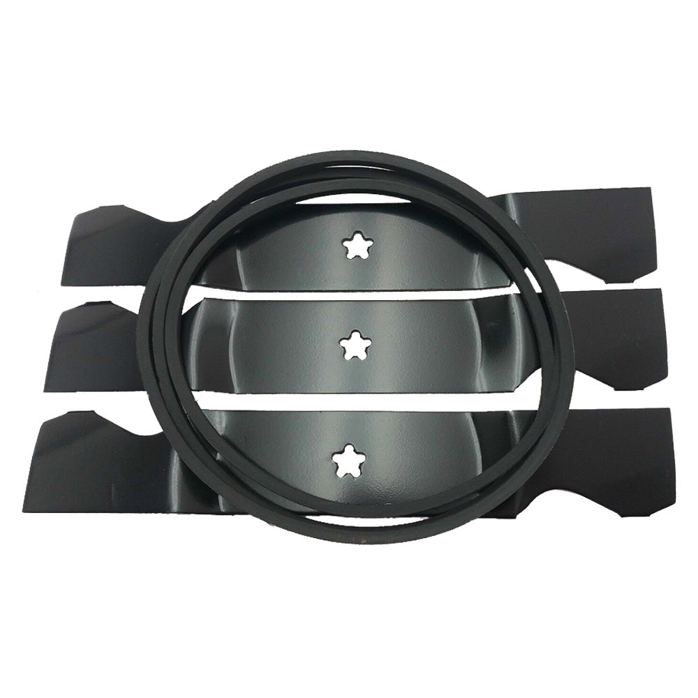 Kit de cubierta de pieza probada, correa de cuchilla para Ayp, compatible con Husqvarna 2354Gxls 2754Gls, compatible con Jonsered de 54 pulgadas