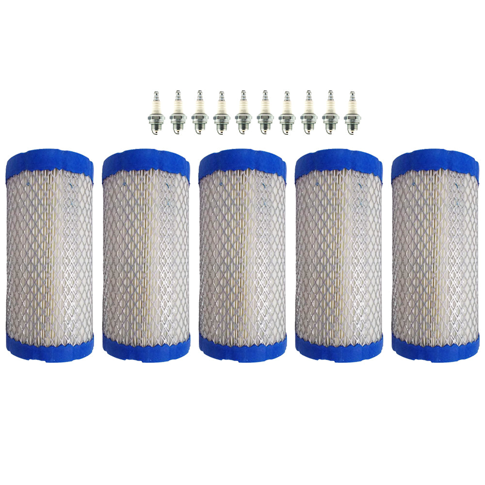 5PK Air Filter And Spark Plug Combo For John Deere 717E 7H17 7H19 Fits M113621