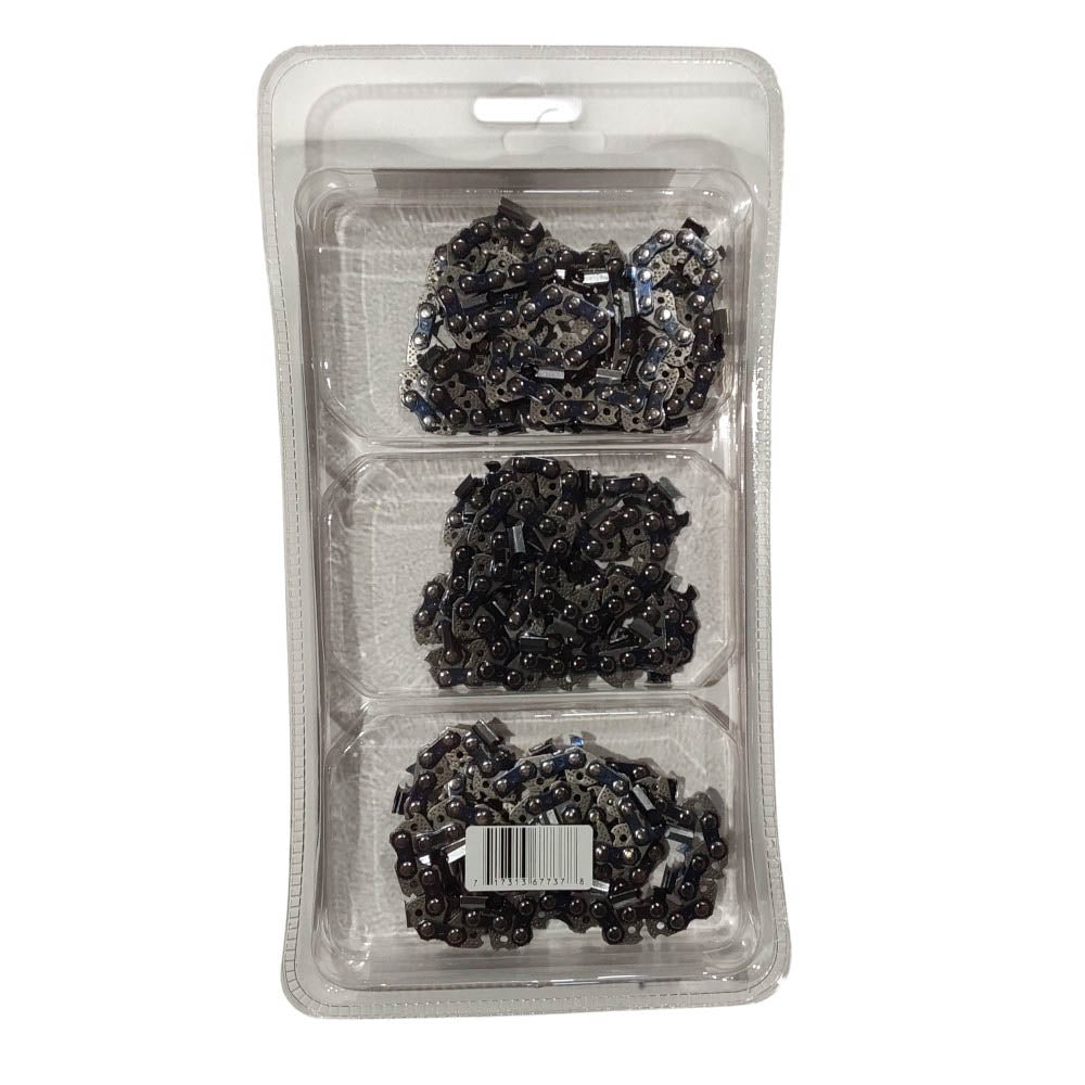 Proven Part 3x Full Chisel Chain 0.325 .050 62DL Fits Stihl 021, 025, 025C, 70, MS 230