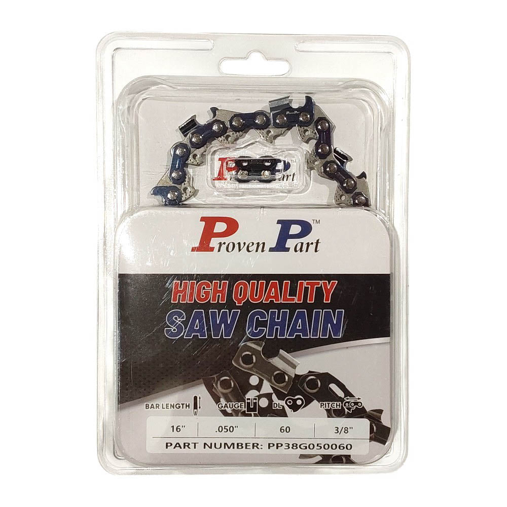 Proven Part 16" Chain Fits Stihl Farm-Boss, MS260 Pro 3624-005-0060 Bar 3/8" .050" 60DL
