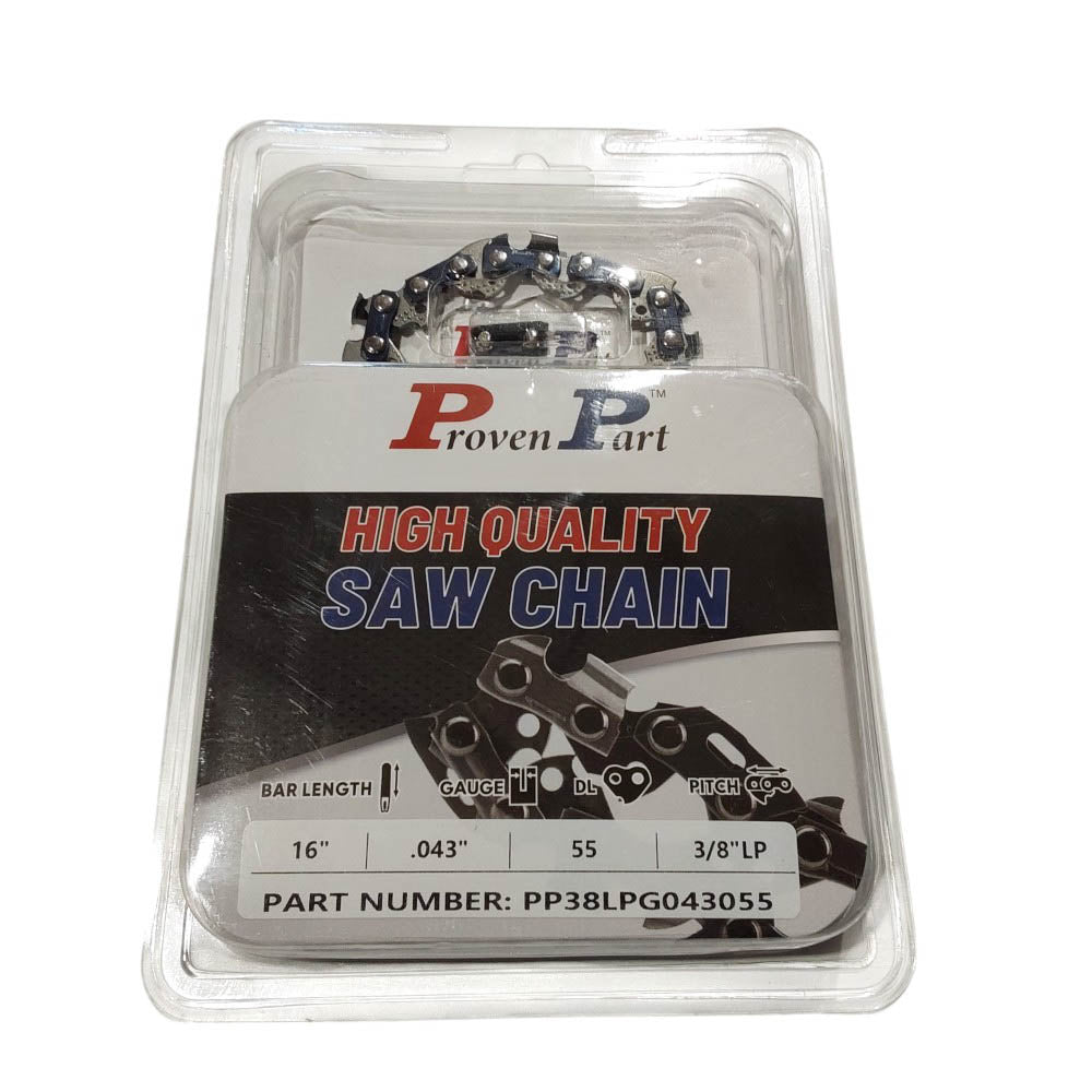 Proven Part 16" Chain Fits Stihl MS170, MS193 3610-005-0055 Bar 3/8" LP .043" 55DL