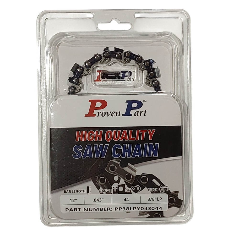 Proven Part 12" Full Chisel Chain Fits Stihl MS193 3610-005-0044 Pitch 3/8" LP .043" G 44DL