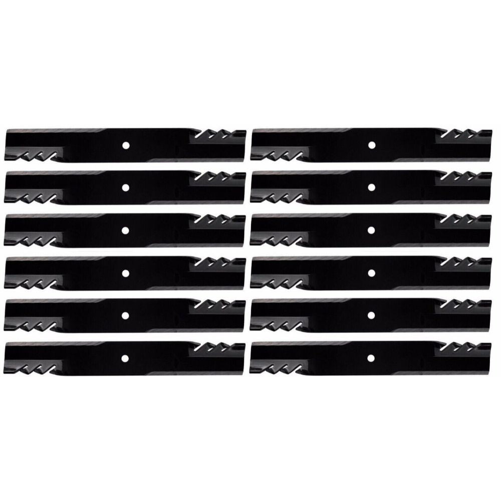 12-PACK TOOTHED MULCHING BLADE FITS EXMARK 116-5176-S