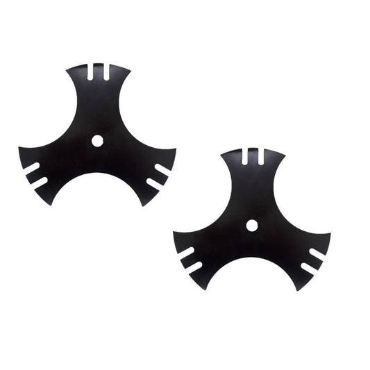 Proven Part Set Of 2 Edger Blades Three Sided Star 9 Inch 5/8" Center Hole For 40-009 781-0748 781-0748-0637
