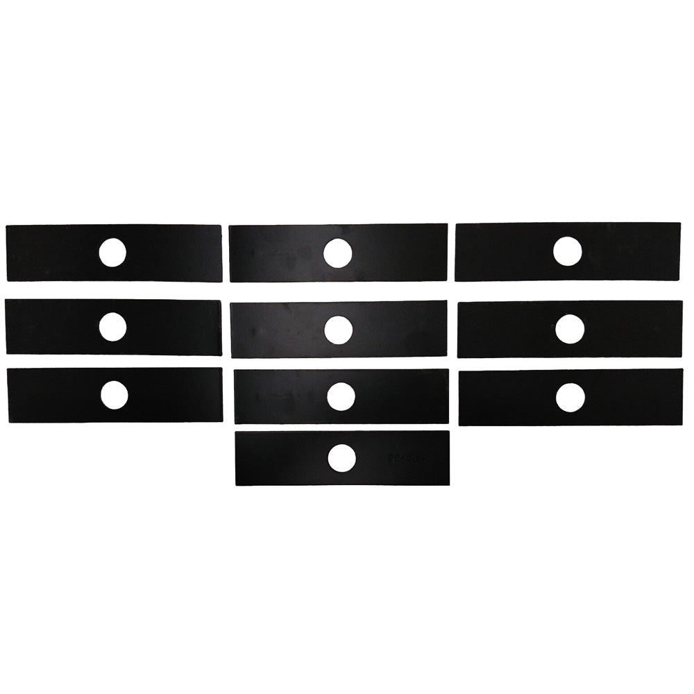 10 Pack Edger Blades For Ryobi Edger, 8x2 - 1 Inch Center Hole, Fits 791-613223B