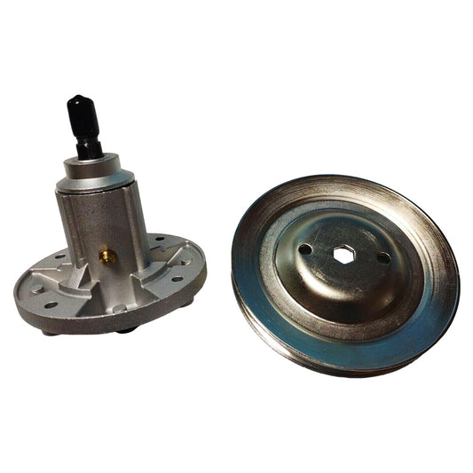 Proven Part Spindle And Pulley Compatible With Gy21099 Gy20867 Gy20592 D170 G110 La150 La175 190C 54 In. Decks Only