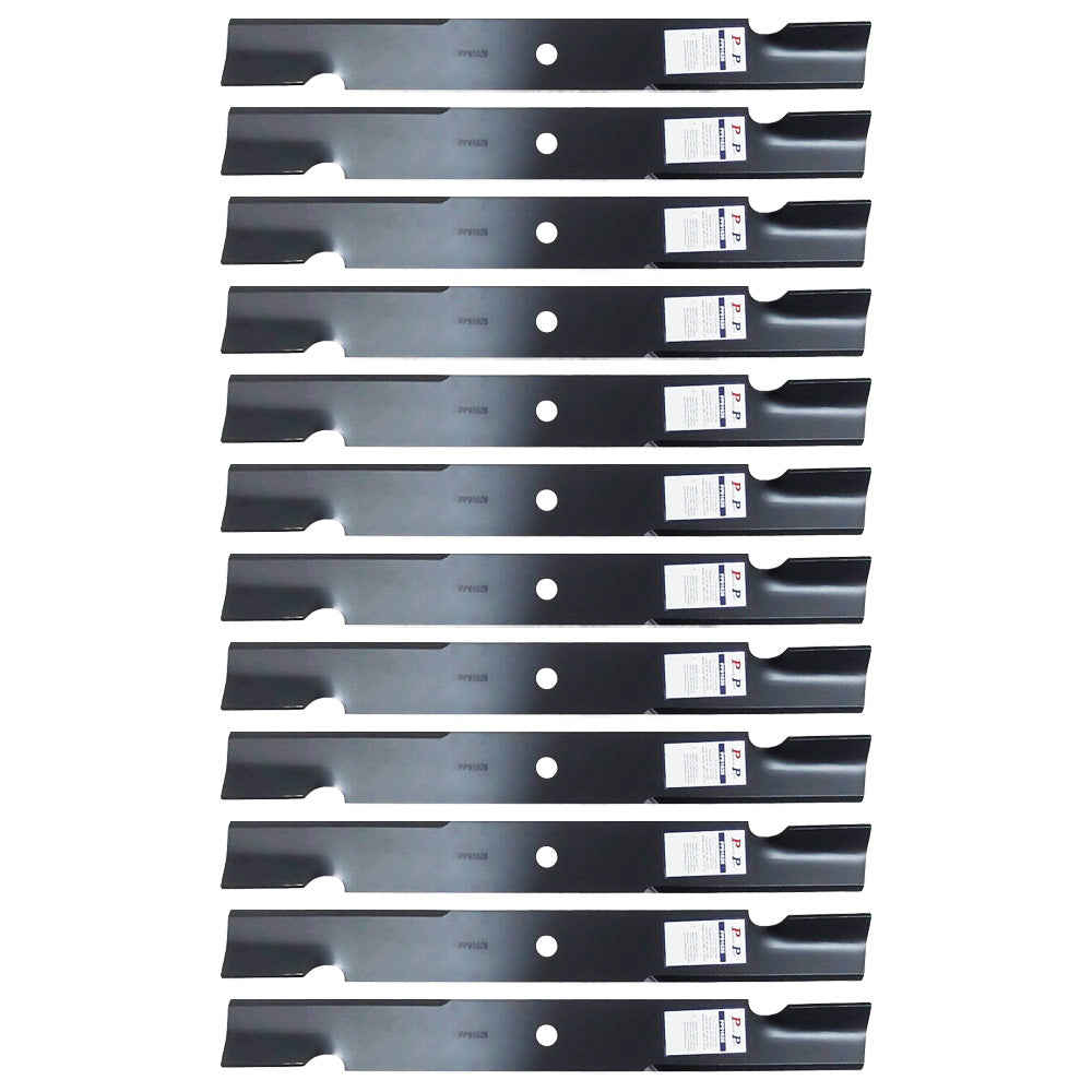 Proven Part 12- Pack High Lift Mower Blade Fits Ferris 20842, 20842s, 481712, 5020842, 5020842s, 5101755, 5101755BM