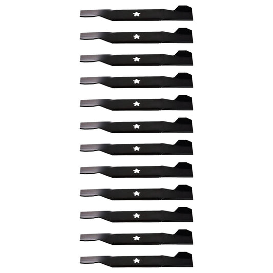 12 Mower Blades 44" Cut 130652 532130652 95-006 Fits AYP For Poulan