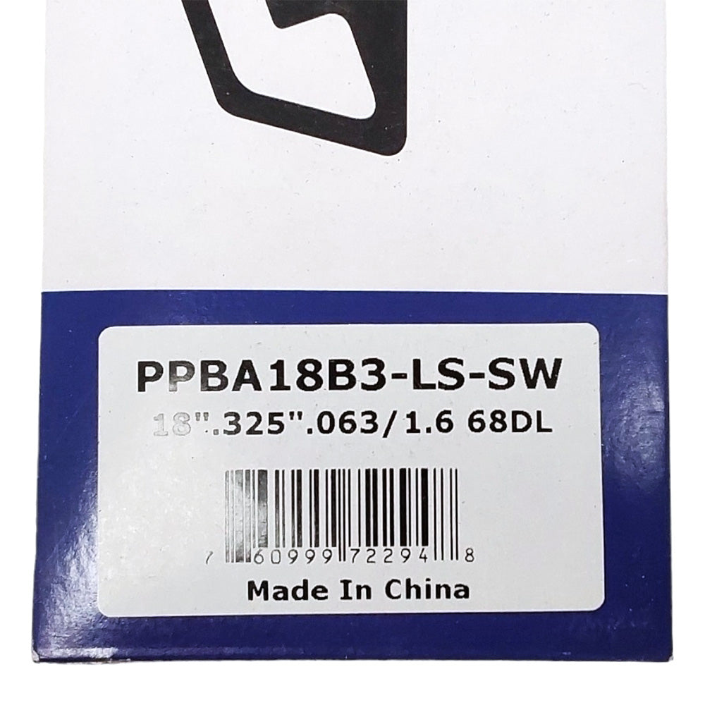 Proven Part 18" Bar And Two Chains For Stihl MS250 MS251 3005 008 4717 Pitch .325" Gauge .063" DL68 26RM3-68