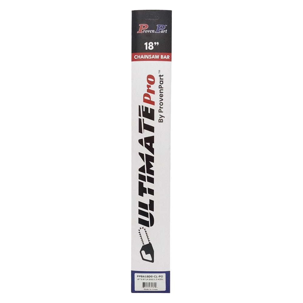 Proven Part 18" Chainsaw Guide Bar And One Semi Chisel Chain 3/8"LP .050" 62DL CL PO A041