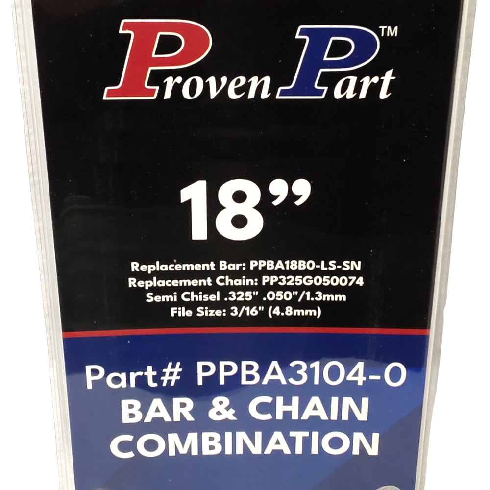 Proven Part 18" Bar and Chain .325" .050" 74DL Fits Stihl MS260 MS270 MS290