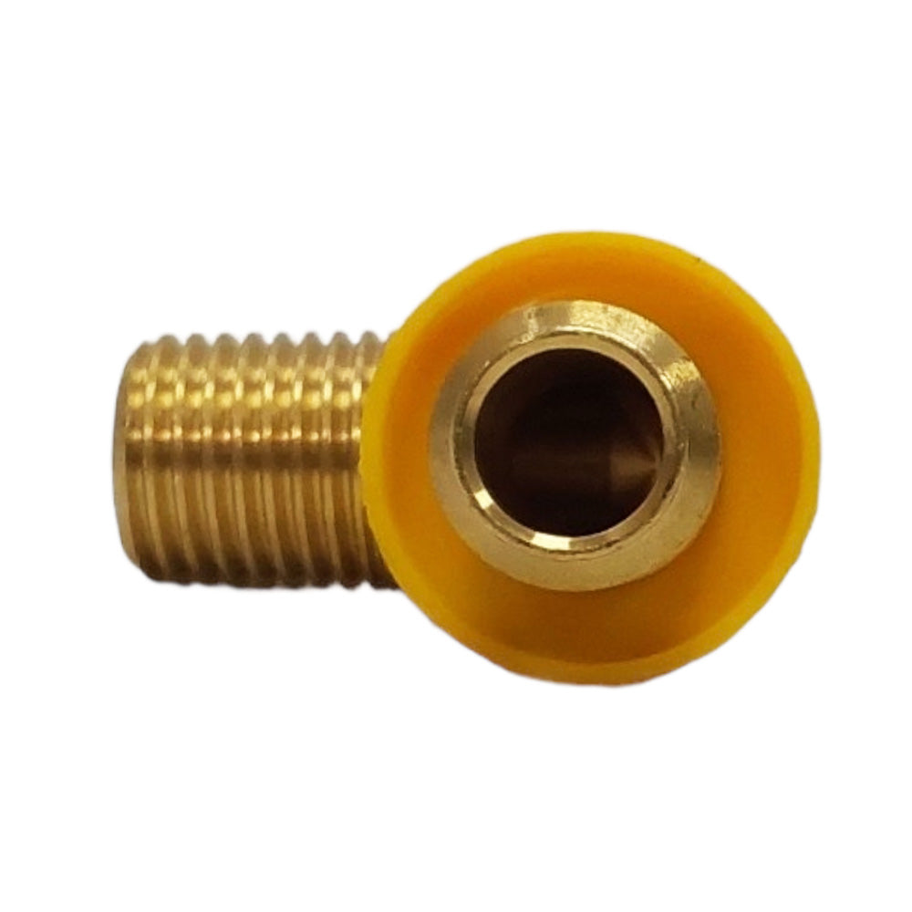 Proven Part Brass Adapter Fitting 90 Degree 1/4" Npt X 3/8" Hose Barb Harley Fuel Oil Line