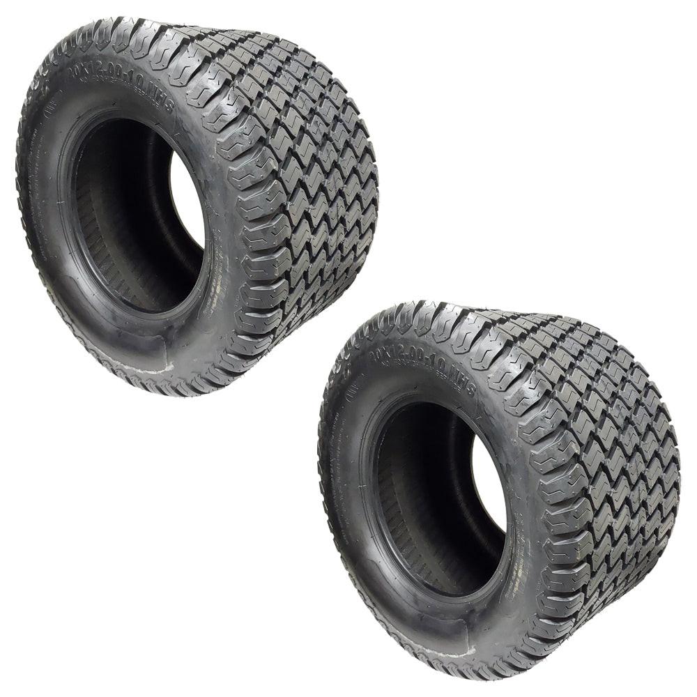 Proven Part 2- 20x12-10 Lawn Garden Mower Tractor Turf Tires Ply