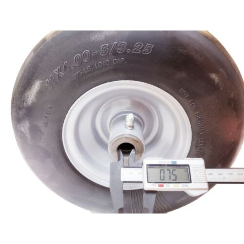 Proven Part 11X4.00-5/3.25C Flat Free Tire Asm Grey