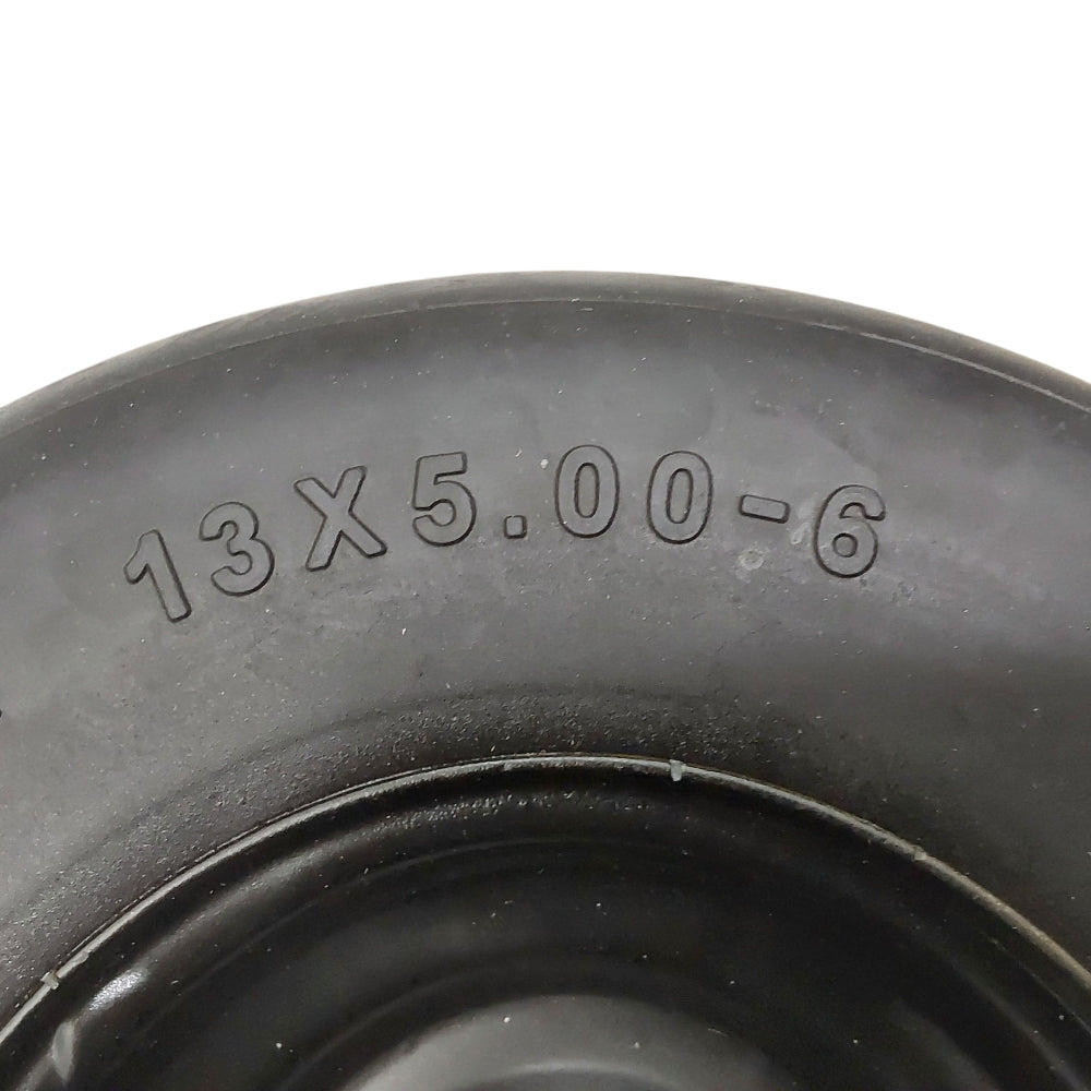 2 Pk Proven Part No-Flat Solid Tires 13X5.00-6 Fit John Deere TCA13769, TCA12430, TCA26303 ORIGINAL HUB PAINTED BLACK