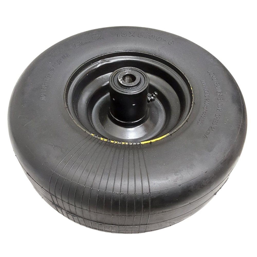 2 Pk Proven Part No-Flat Solid Tires 13X5.00-6 Fit John Deere TCA13769, TCA12430, TCA26303 ORIGINAL HUB PAINTED BLACK