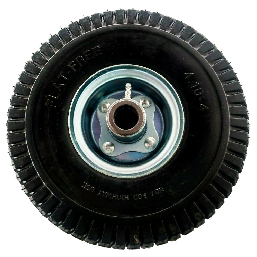 SOLID NO FLAT TIRE 4.10X3.5-4 WITH BEARINGS FIT 72310001 15010 COMPATIBLE WITH 2 WHEEL VELKE SYSTEM X2