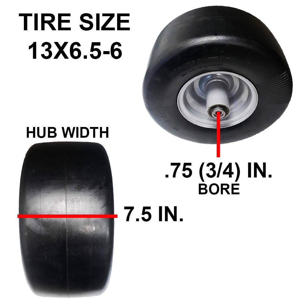 Proven Part 2-No Flat Tires 13X6.5-6 For Hustler 607317 605199 606744 604898 789537 747782 604717