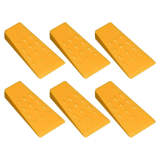 Proven Part 6 Pack 5.5 In. Yellow Plastic Spiked Tree Felling Chainsaw Wedges Logging Tools For 23562
