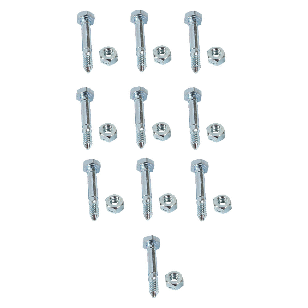 Proven Part 10 Shear Pins And 10 Nuts Fits Am123342 Fits Ariens 532005 53200500 Snow Blower