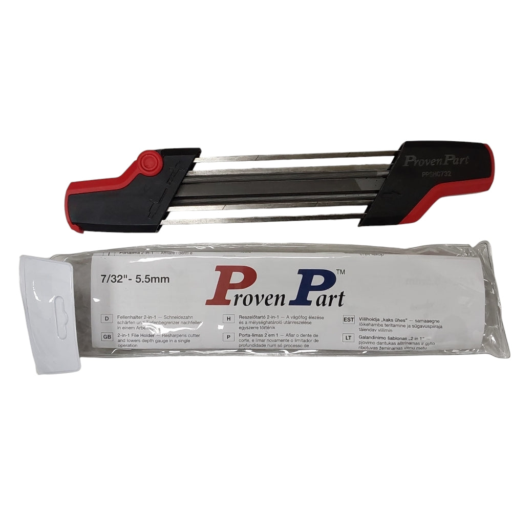 Proven Part 2 In 1 Chainsaw Filing Guide Sharpener 7/32" For 3/8" 0000 750 4300, 17304