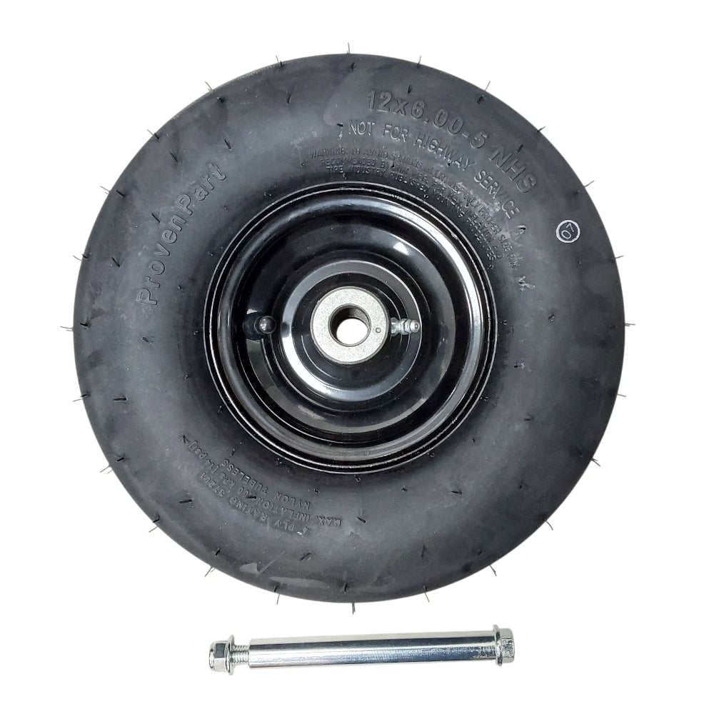 Proven Part Tubeless Air Filled Tire Assembly Fits 145-4692 complete wheel with Axle and bearings