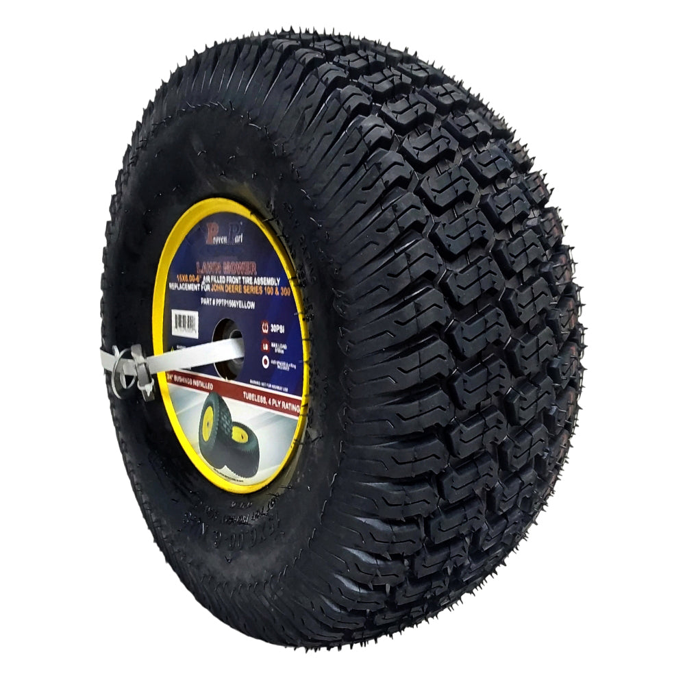 Proven Part Front Tire and Rim 15x6-6 For John Deere D105, D110, D120, D125, D130