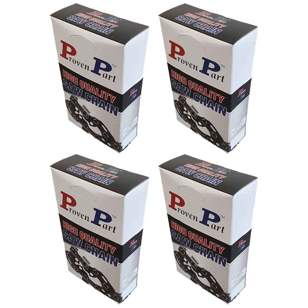 Proven Part 4-Pack Full Skip Chain For 18" Bar 3/8" Pitch .050" Gauge 66DL Fits Stihl 33RSF66, 3676-005-0066