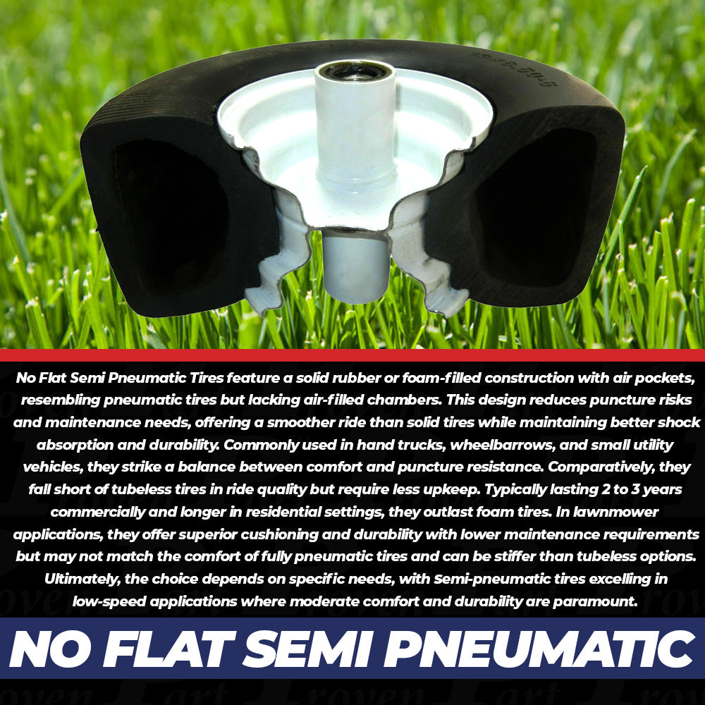 Proven Part 2 Pack 13X5X6 White No Flat Front Solid Tire Puncture Proof Fits Exmark Fits Toro Mowers Matching The Following Part Numbers 109-126 - 103-351 - 126-5360 1-633582 1-633002